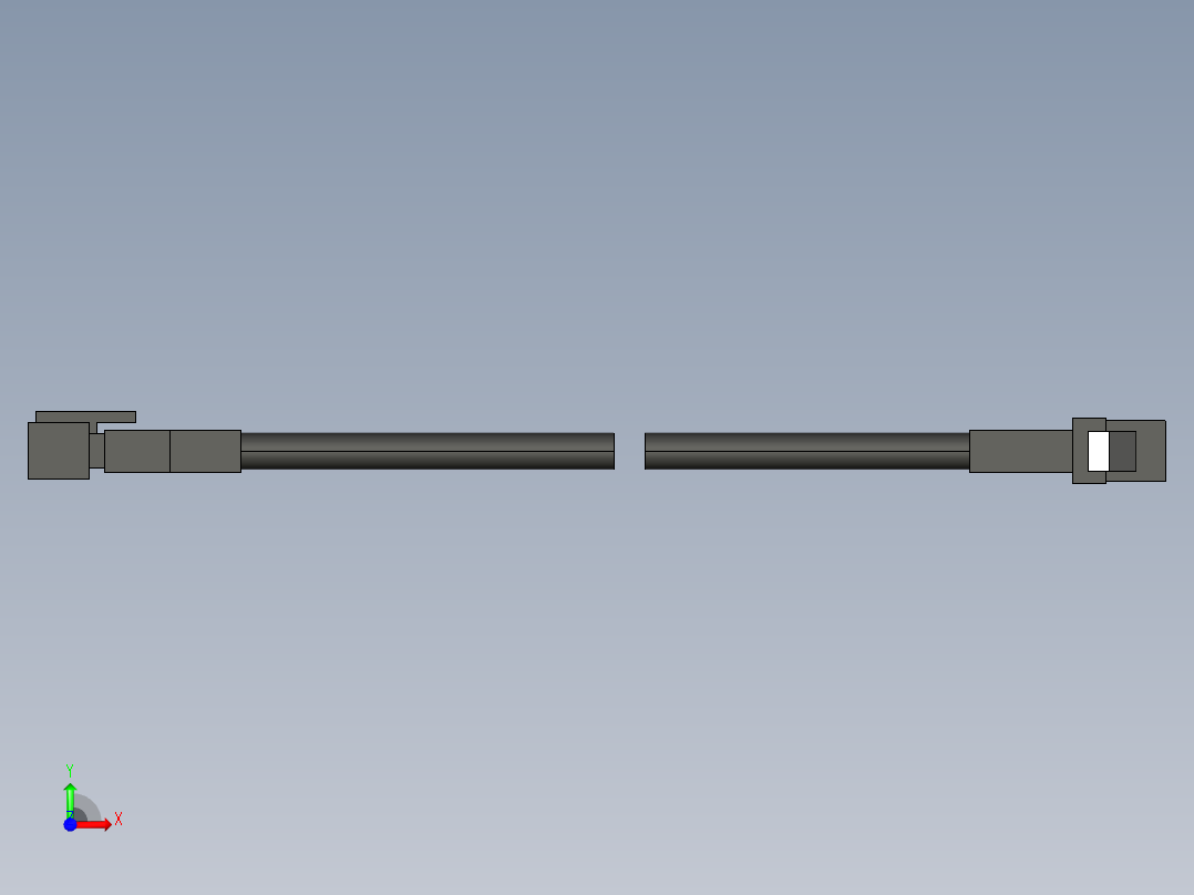 基恩士CA-DP3R_DP5R_kc图纸模型前视图