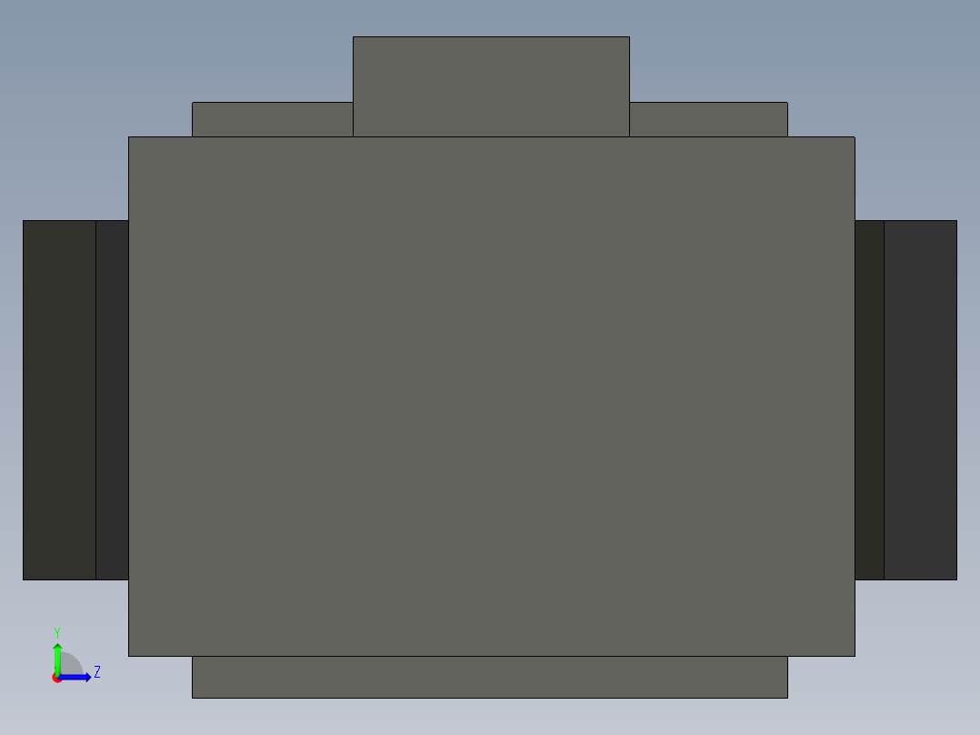 基恩士CA-DP3R_DP5R_kc图纸模型左视图