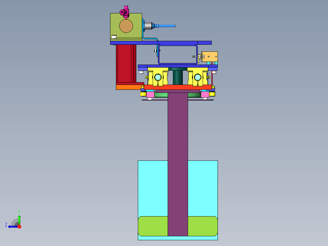 中心定位装置右视图
