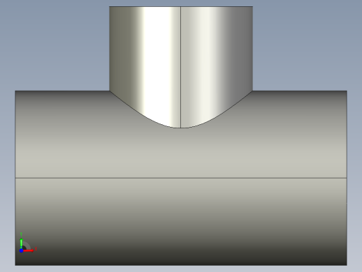 船舶管路系统SeaCor_Molded_ReducingTee_SxSxS_37J101168_1.25in x 1in前视缩略图