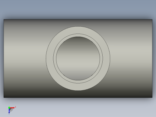 船舶管路系统SeaCor_Molded_ReducingTee_SxSxS_37J101168_1.25in x 1in俯视缩略图