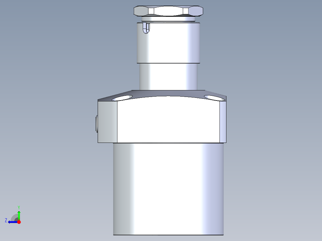 KOSMEKLG1050-GR-Y45多系列多零件图纸模型右视图