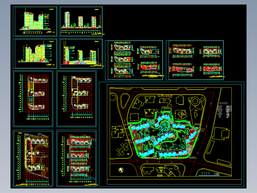 上海上青城市花园建筑图