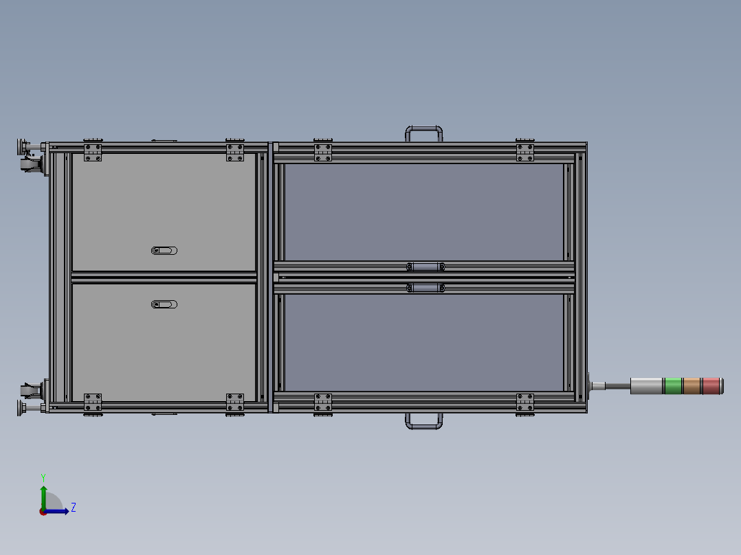 多工位螺丝机sw18可编辑左视图