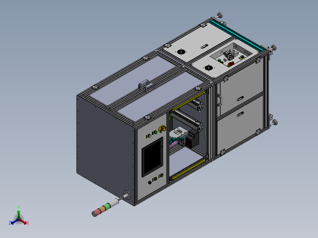 多工位螺丝机sw18可编辑正等轴测图