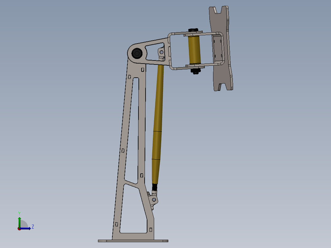 显示器支架左视图