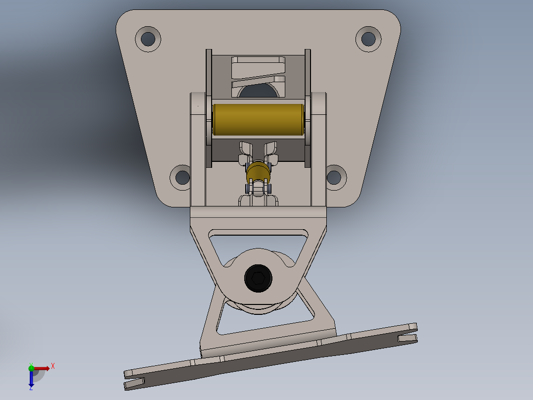 显示器支架俯视图