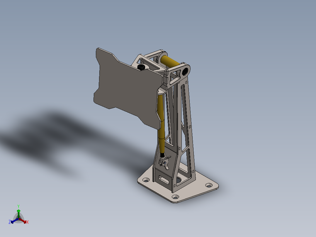 显示器支架正等轴测图