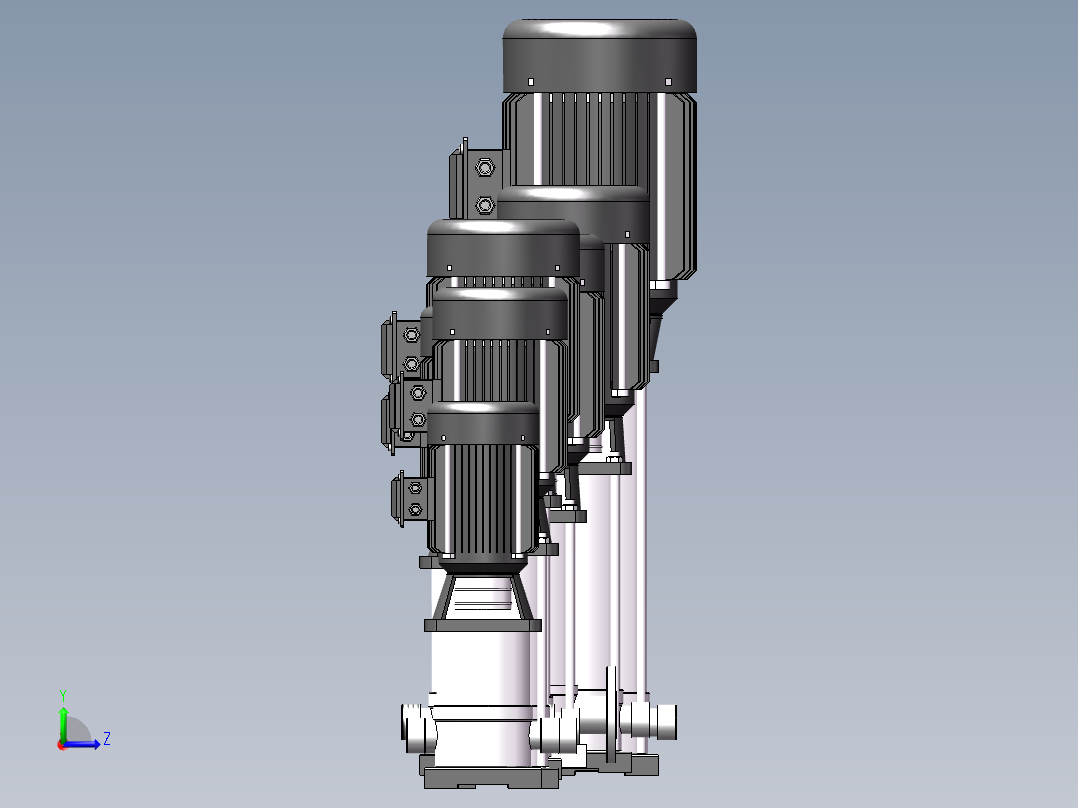 7款CDLF12~20系列多级泵左视图