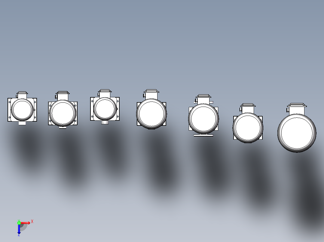7款CDLF12~20系列多级泵俯视图