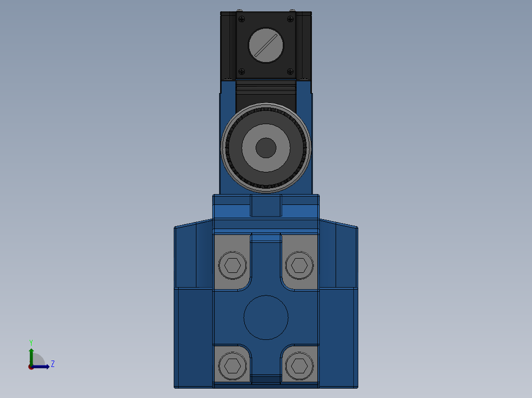FWH-04直流线盒式电液换向阀前视图