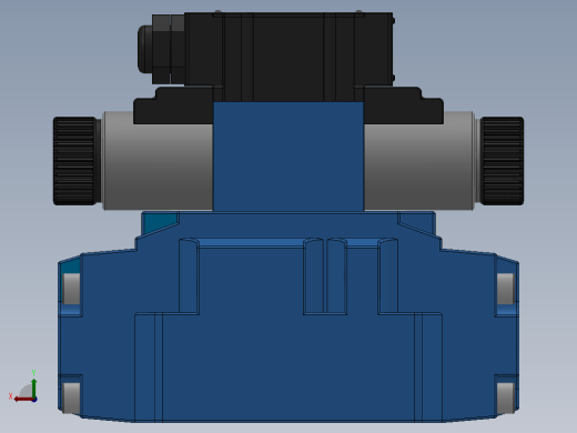 FWH-04直流线盒式电液换向阀左视缩略图
