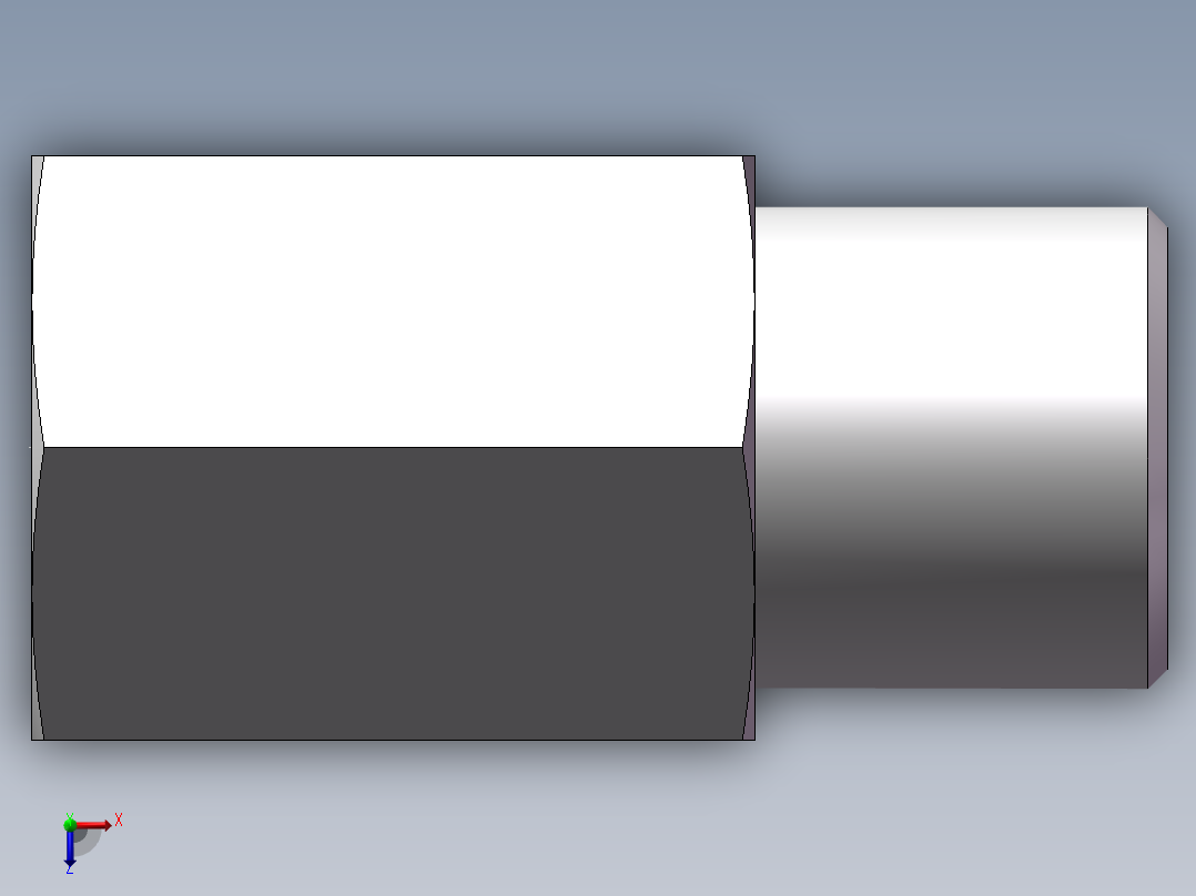 直通内螺纹接头、5DM-14-12俯视图