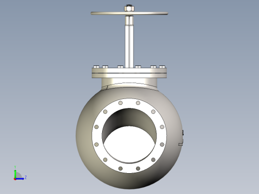 铸铁 铸钢截止阀 截止止回阀-JIS5K-350左视缩略图