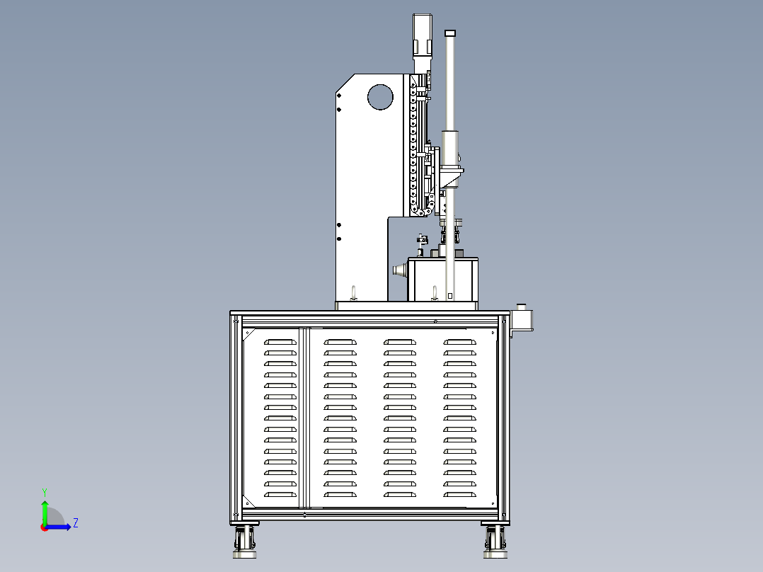旋钮疲劳测试设备左视图