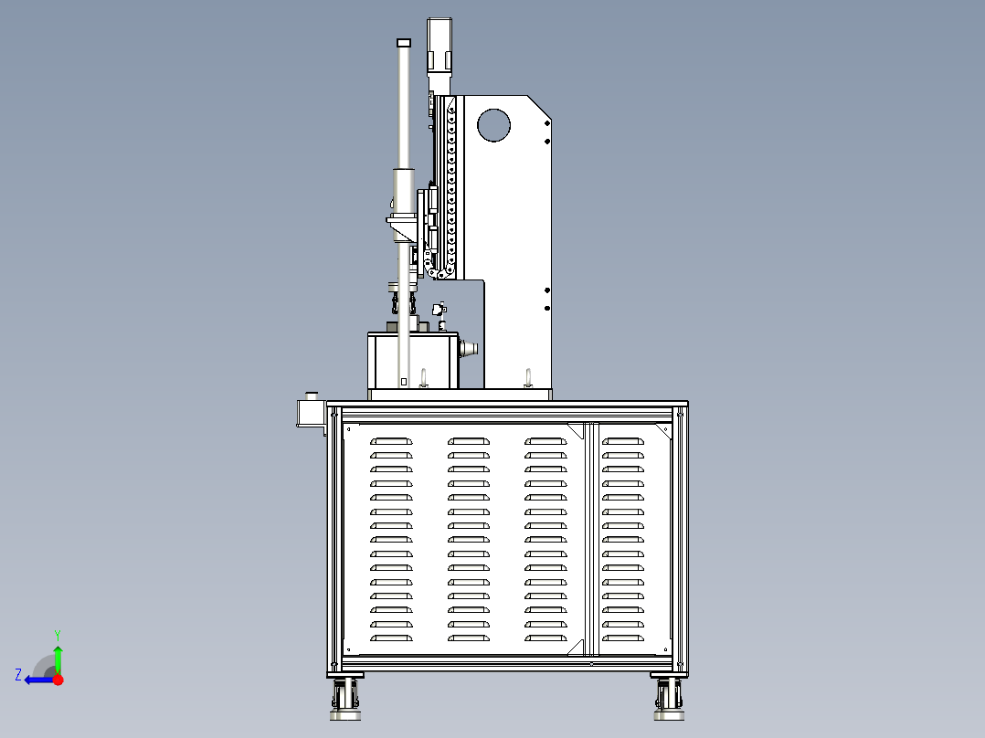 旋钮疲劳测试设备右视图