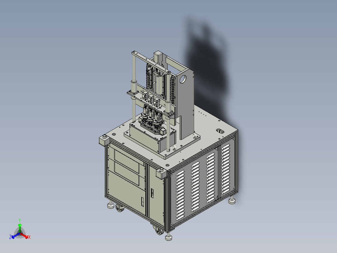 旋钮疲劳测试设备正等轴测图