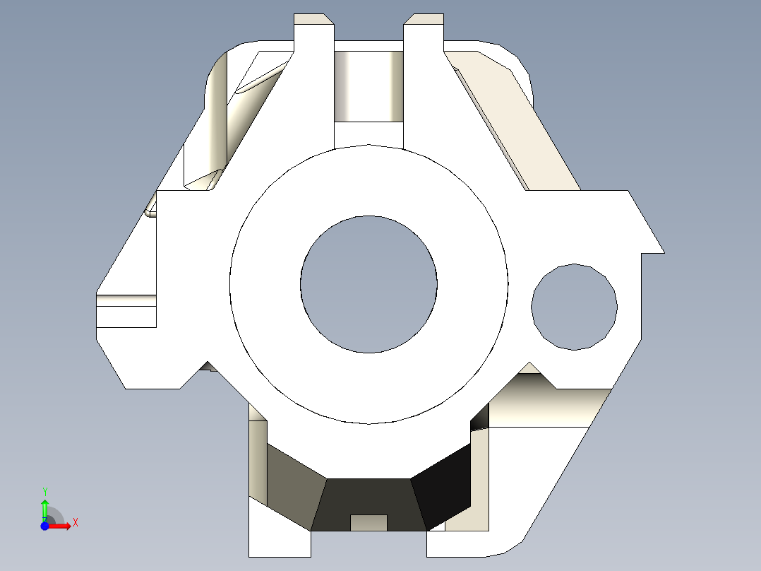 手枪左轮冲锋枪老式狙击步枪设计3D图纸M107-assy STP前视图