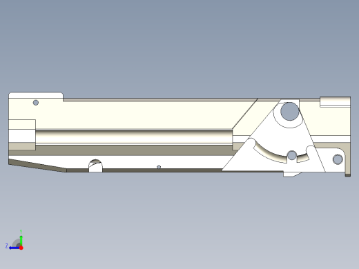 手枪左轮冲锋枪老式狙击步枪设计3D图纸M107-assy STP右视缩略图