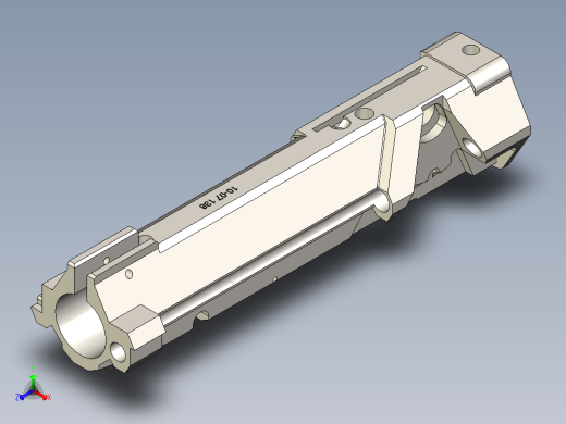 手枪左轮冲锋枪老式狙击步枪设计3D图纸M107-assy STP正等轴测缩略图