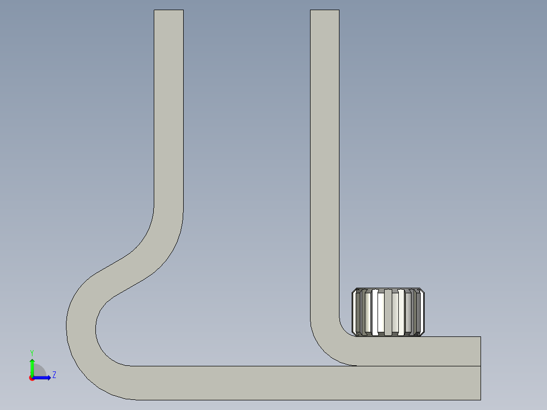 封闭式笔记本支架14左视图