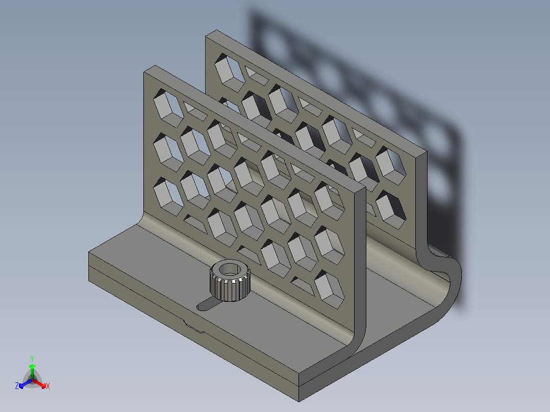 封闭式笔记本支架14正等轴测图