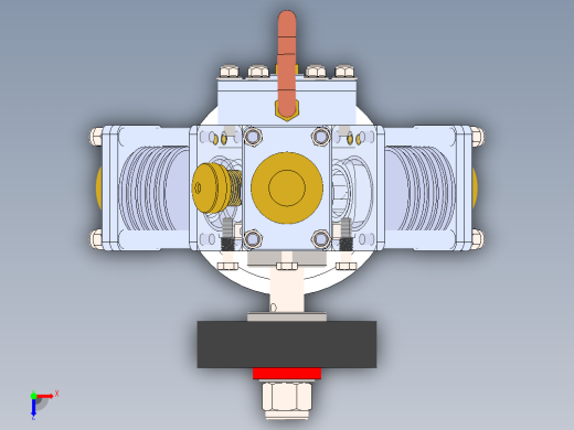 三缸星式蒸汽机three-cylinder-radial-steam-模型格式为 sw俯视缩略图