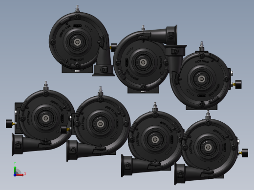 7款FMC-855F-HYD液压, 泵模型前视缩略图