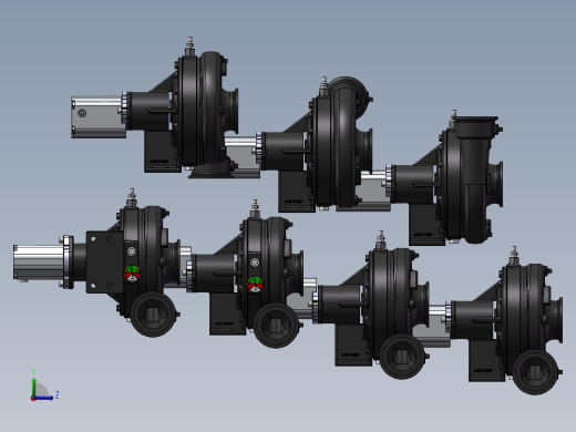 7款FMC-855F-HYD液压, 泵模型左视缩略图