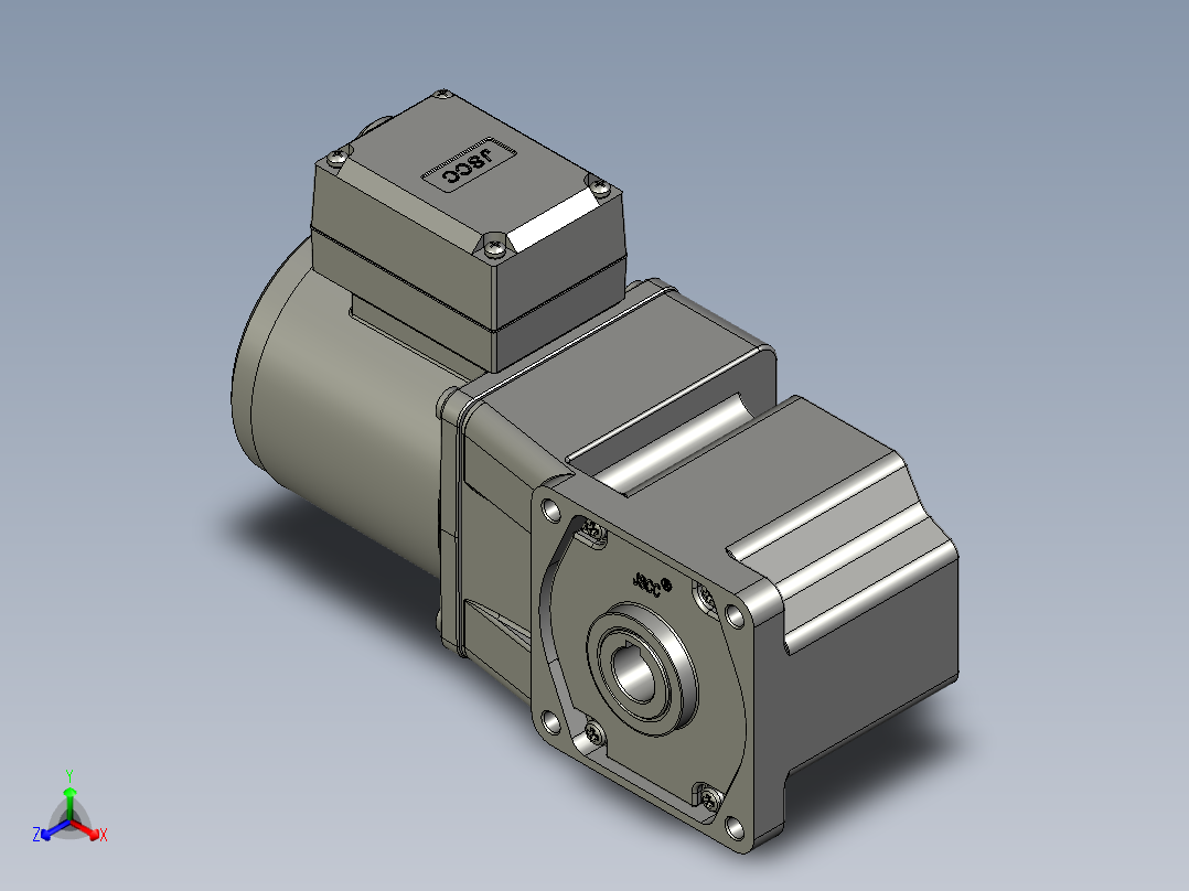 00A2精研标准电机80YS25GV22-80GK18RC正等轴测图