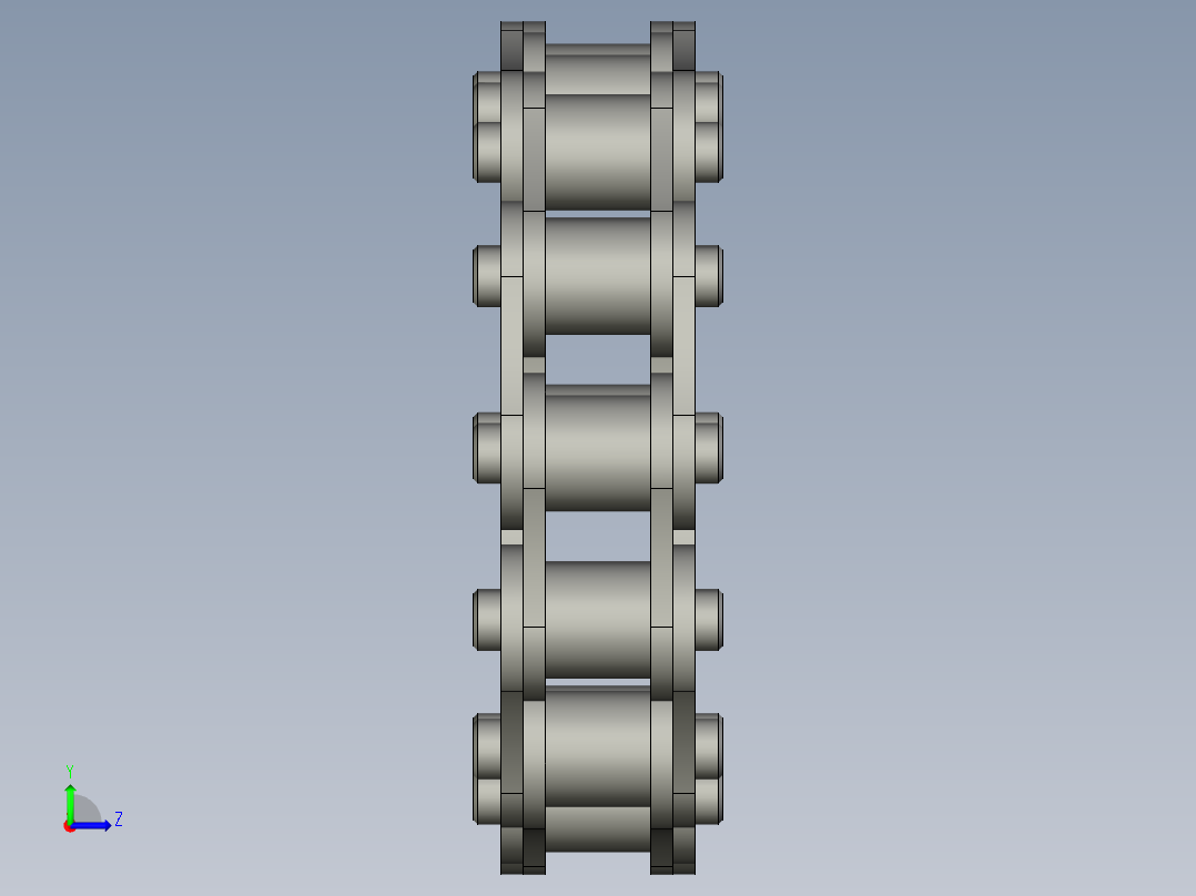 Z001-链条08B左视图