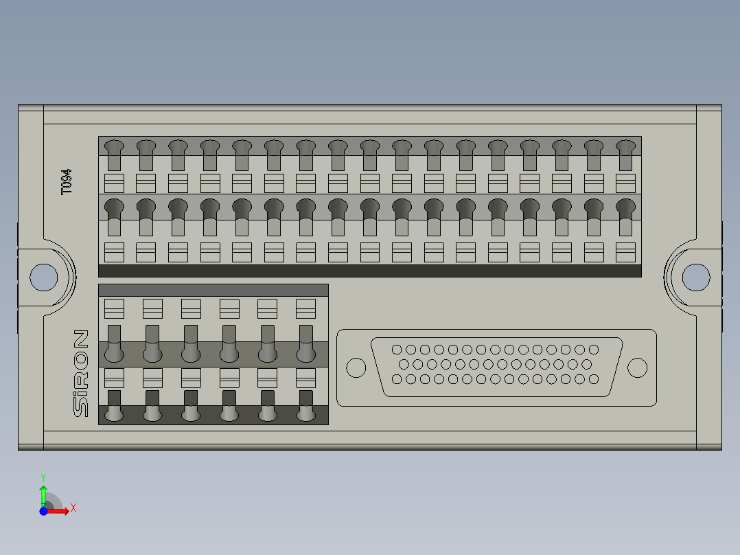 BZ-SIRON-T09444位端子台前视图
