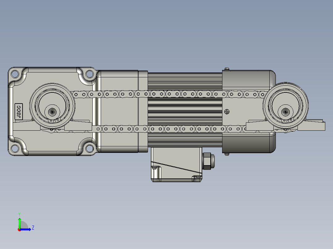 JGS01-C0400移栽顶升驱动左视图