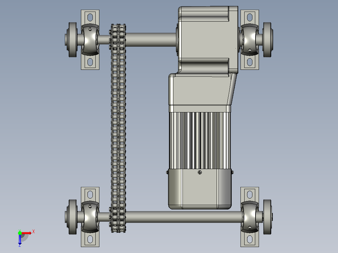 JGS01-C0400移栽顶升驱动俯视图
