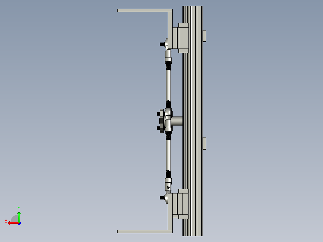 new居中机构机器人后视图