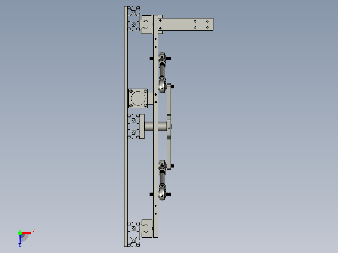 new居中机构机器人俯视图