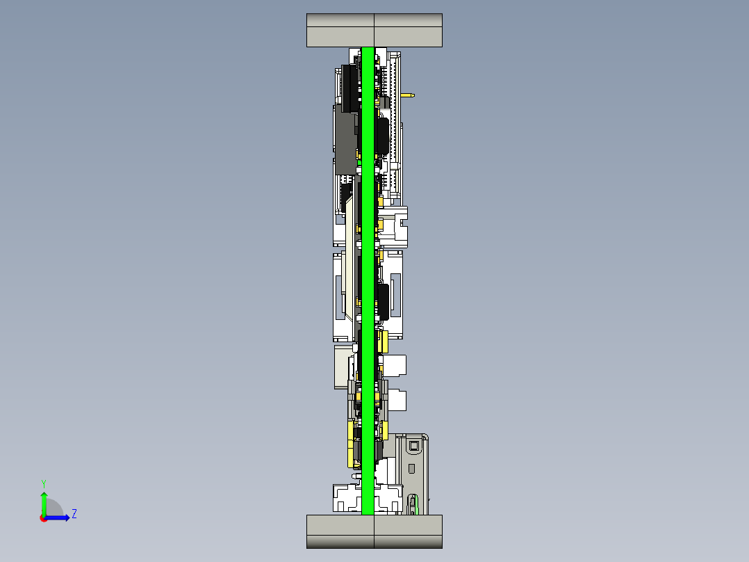 E2000Q飞腾BGA24+驱动芯片单片机左视图