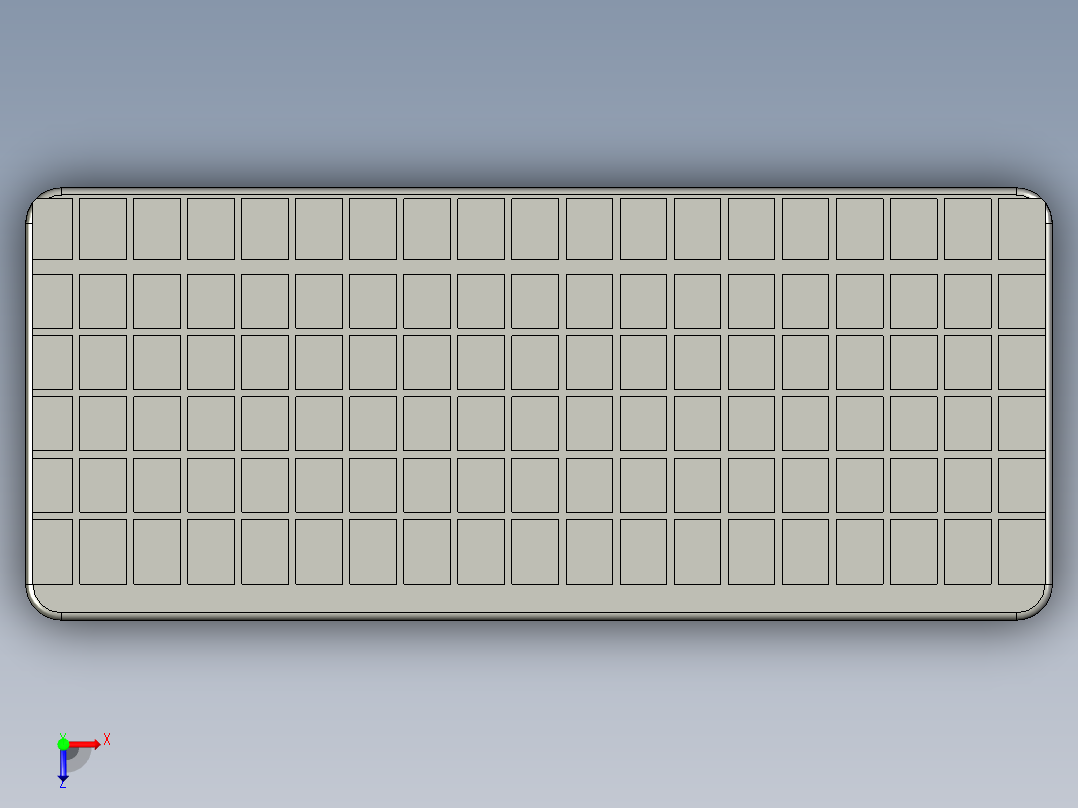 87键盘无线键盘鼠标巧克力键盘-LXYC-BOSS俯视图