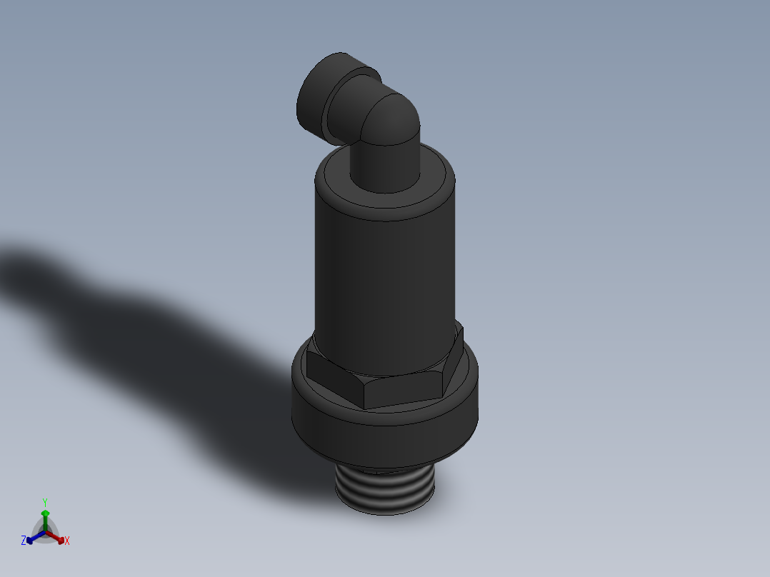 CROSS_DN32_PN10_U-PVC正等轴测图