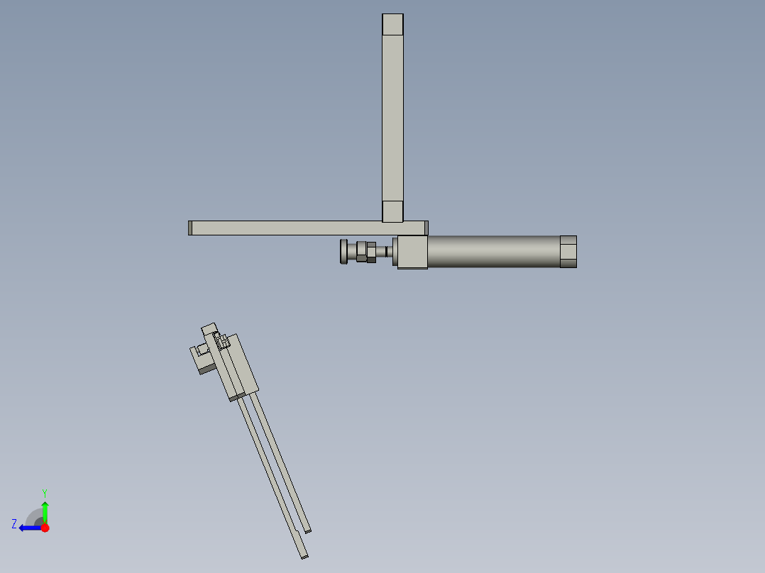 正位度导向槽右视图