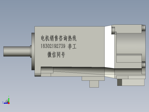 三菱100W伺服电机hg-kn13j_-s100_右视缩略图
