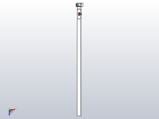 伺服电机集成皮带传动直线执行器TPA-OCB-100-192-L2250-LU-P75-N3俯视缩略图