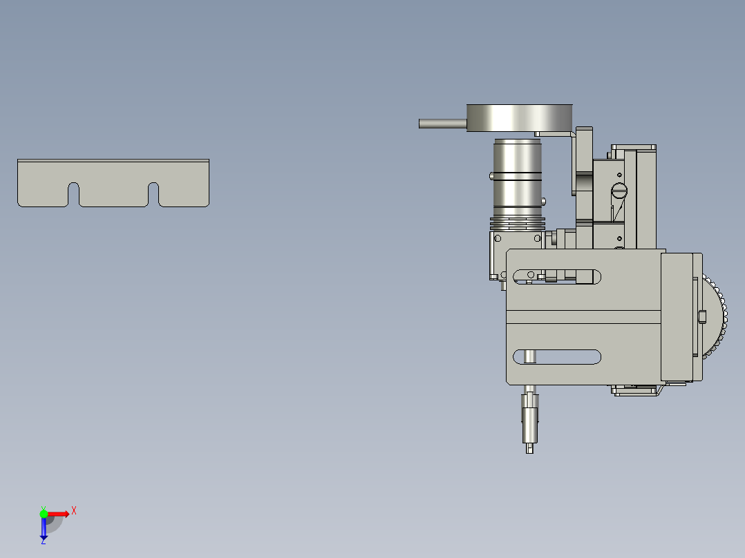 1200端面外观检测组件-LXYC-BOSS俯视图