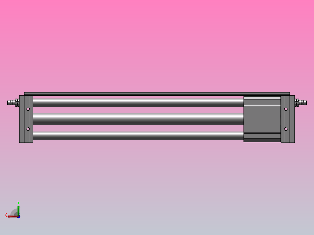 气缸RMT20X400SA(0)+(CS1-G-2)后视图