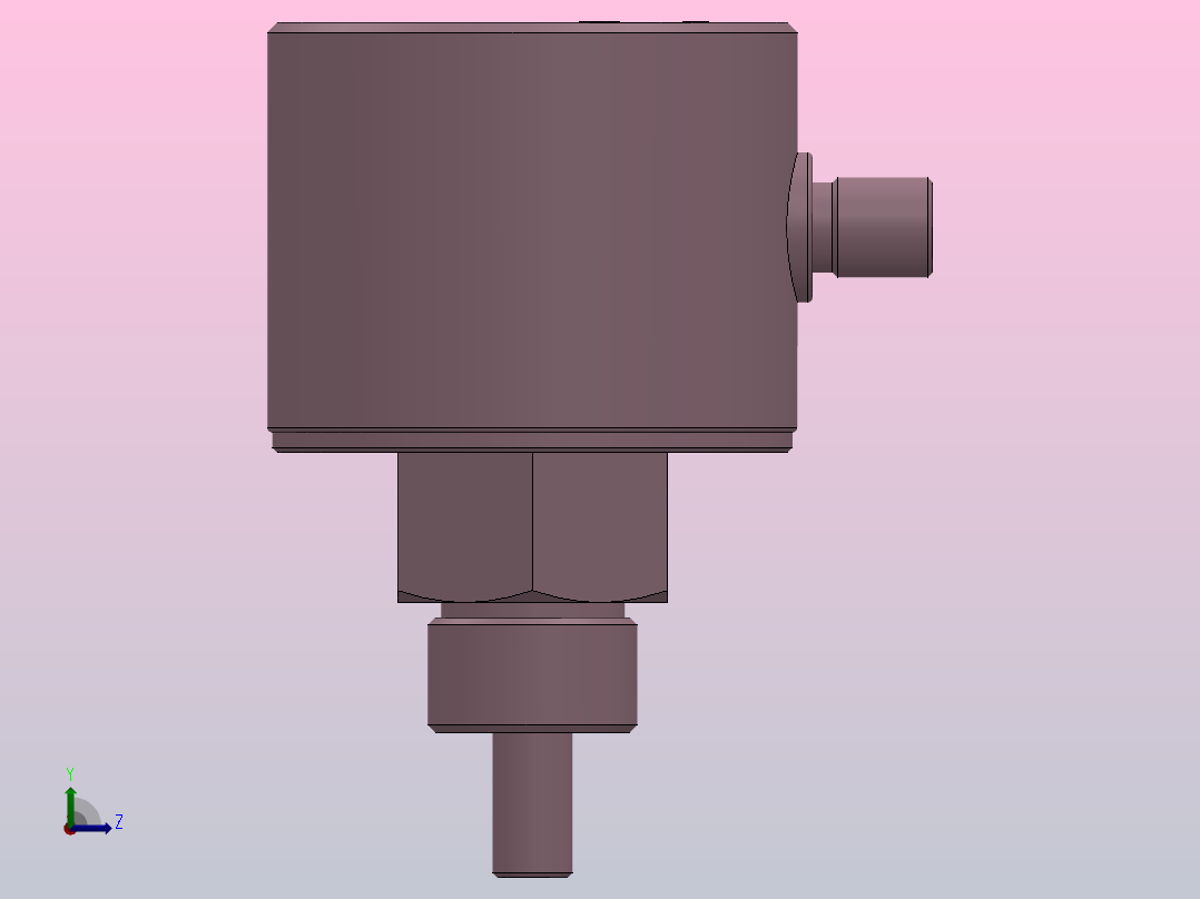TXZLT100数显式(流量+温度)开关[TXZLT100-G12EDNNNQ]左视图