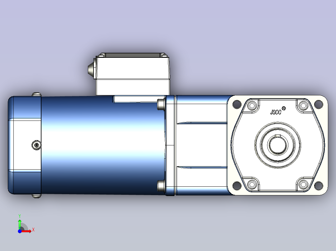 精研YR阻尼电机 120yr02-180前视图