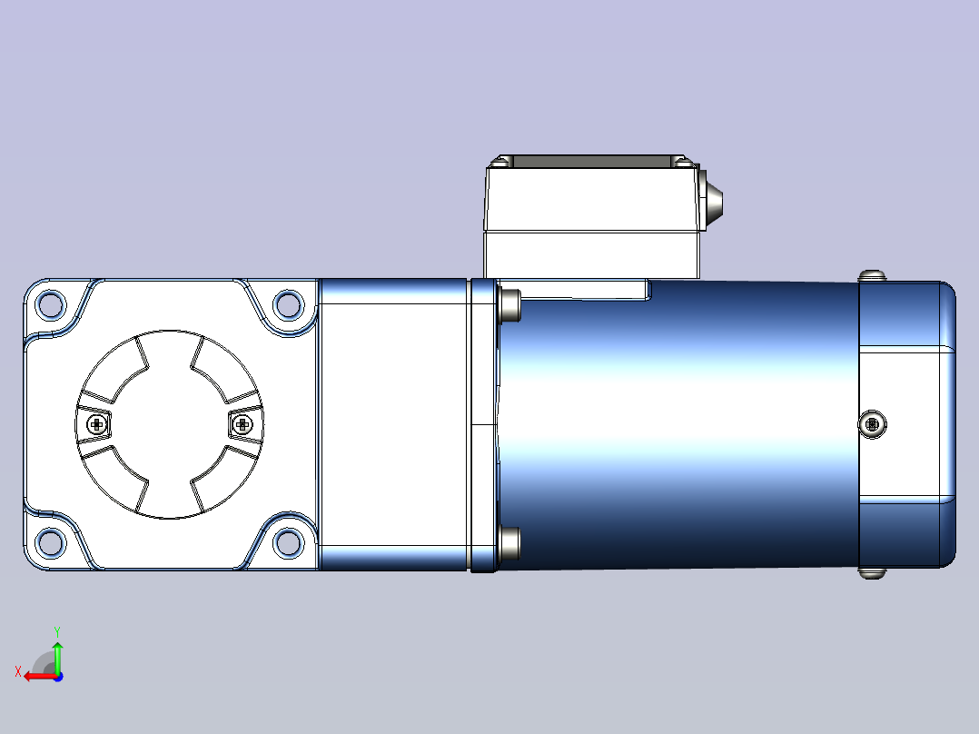 精研YR阻尼电机 120yr02-180后视图