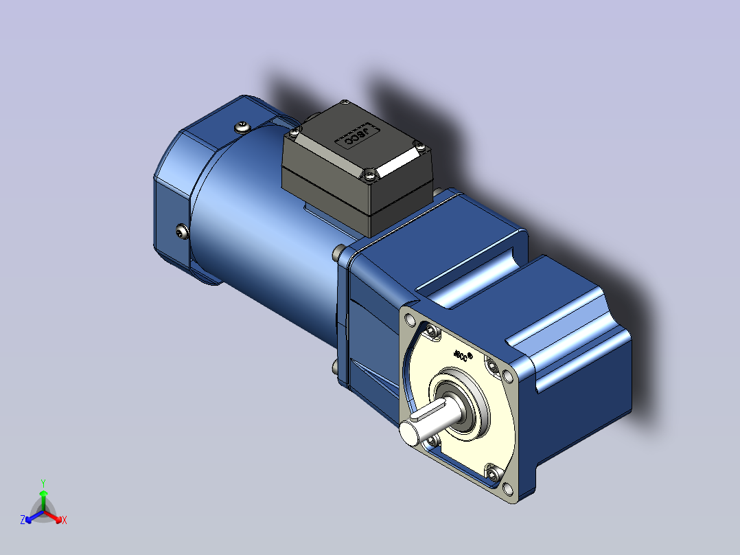 精研YR阻尼电机 120yr02-180正等轴测图