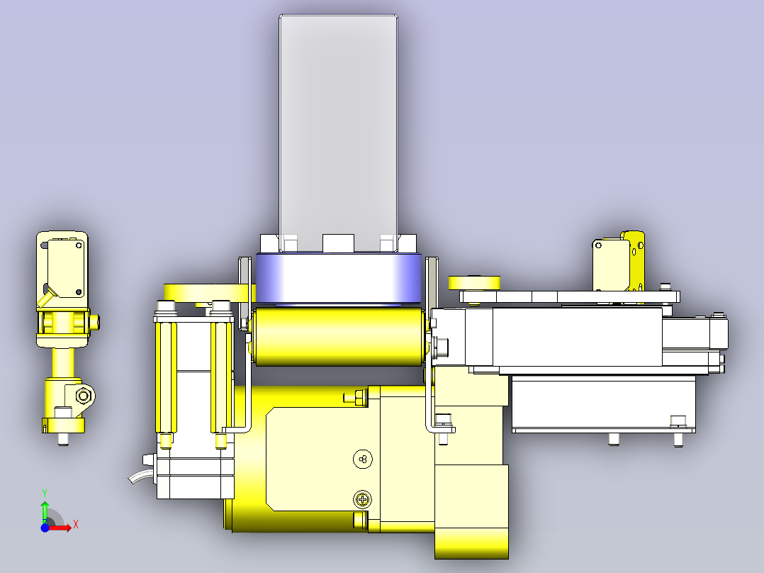 一种定位旋转外观检查3D图纸前视图