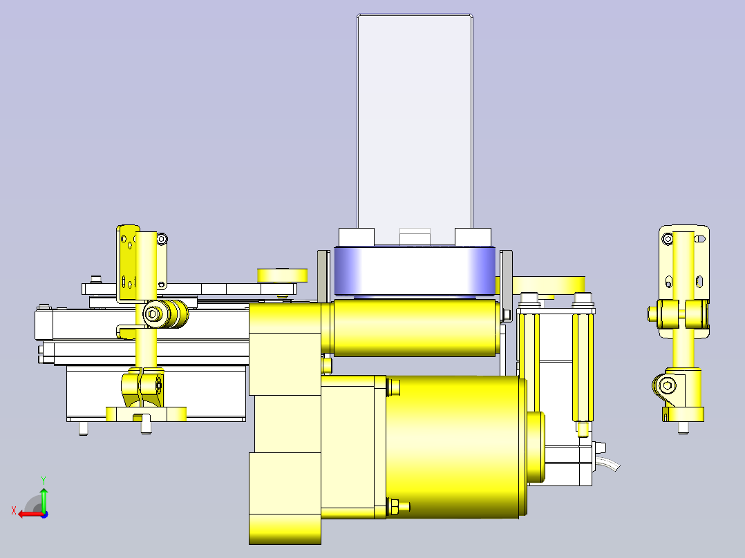一种定位旋转外观检查3D图纸后视图